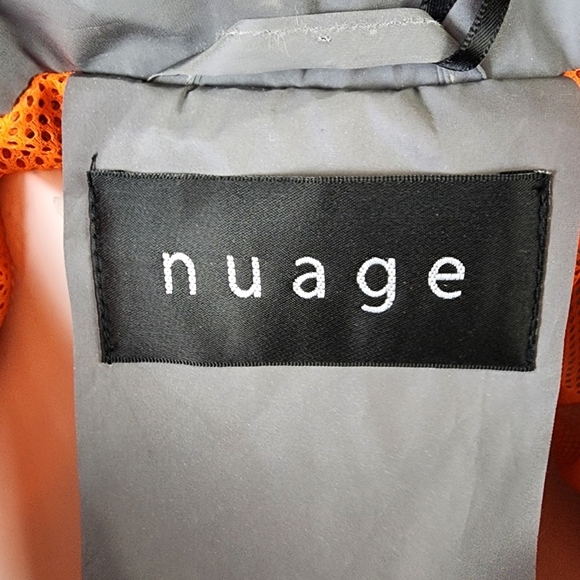 nuage Reflective Hooded Raincoat Silver  Outdoor Size 14 - Picture 3 of 15